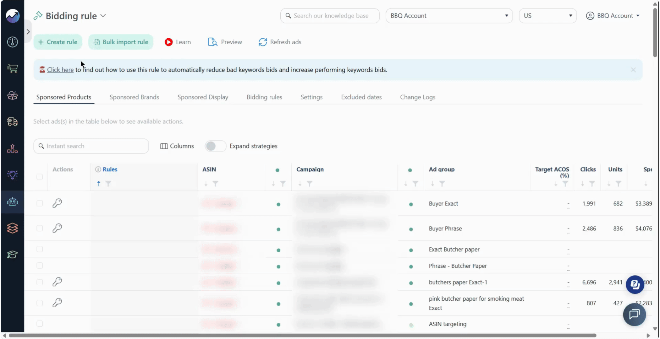 Bulk Import Criteria
